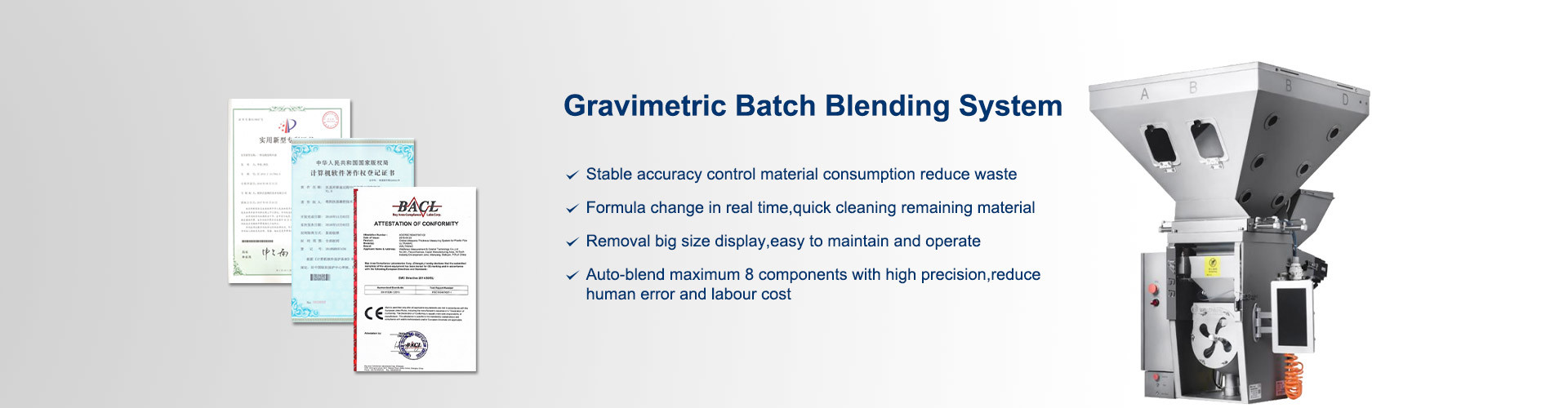 Qualità Sistema d'alimentazione gravimetrico fabbrica